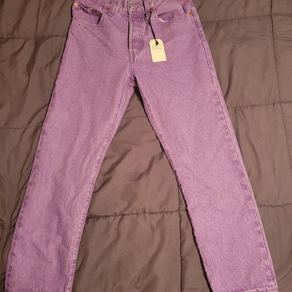 Purple Levi 501 jeans size 26x26